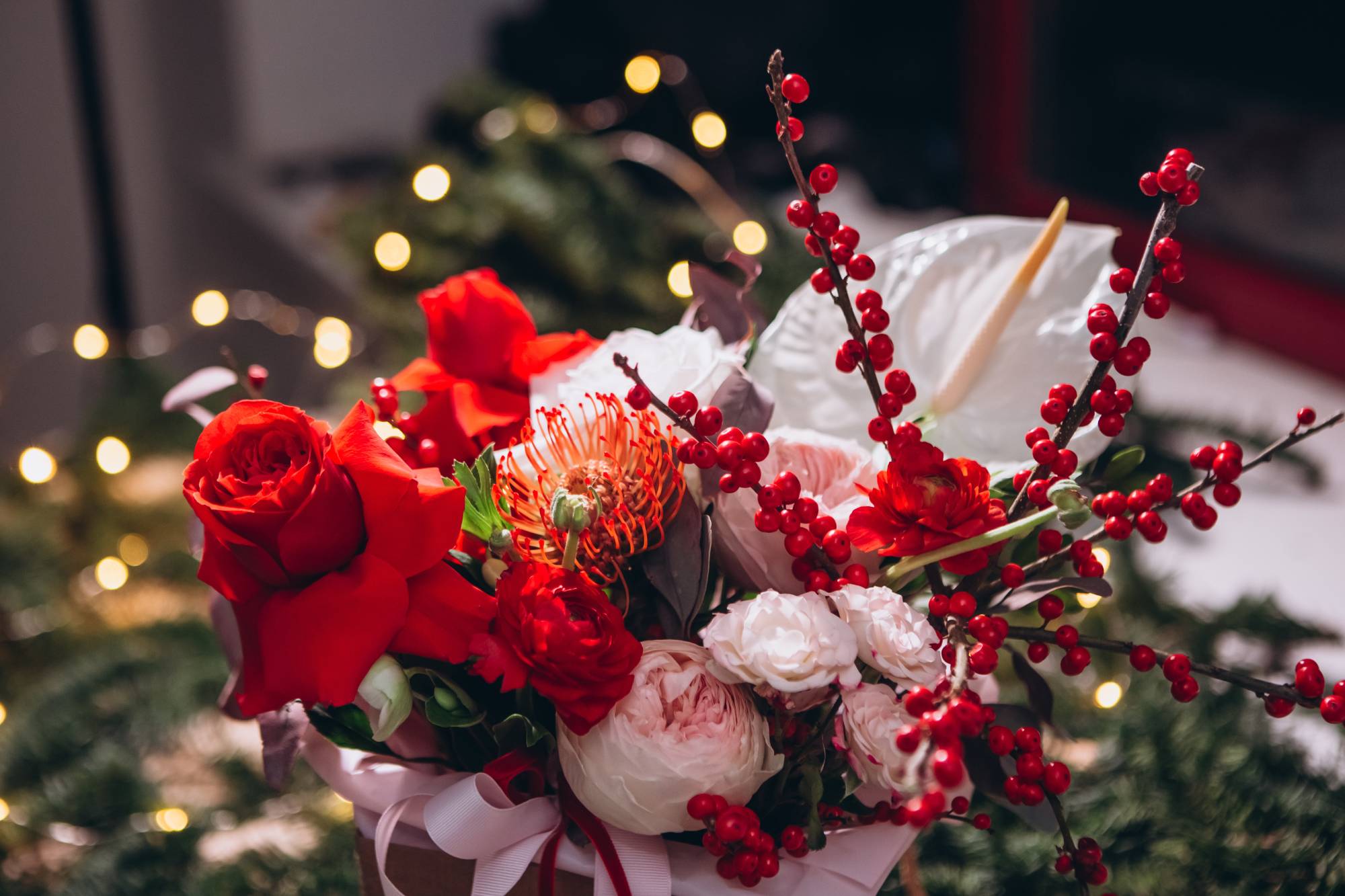 FLEUR_NOEL | Le temps d'une Fleur 5 idées de compositions florales pour décorer une table de fête Héricourt 0